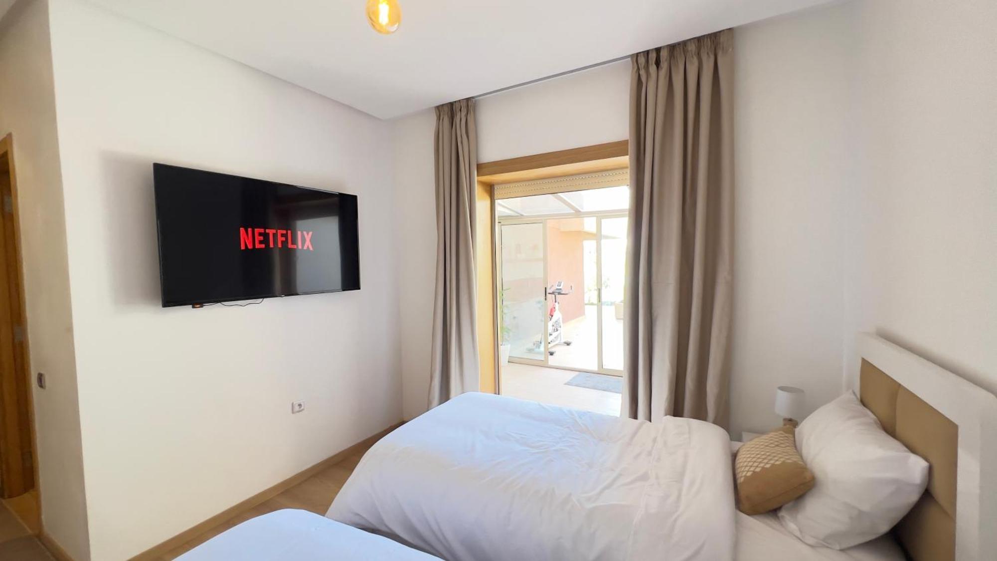 Appartement De Luxe Avec Jardin Vue Sur La Piscine Golf Securise 24H Sur 24 A 5 Minutes De L Aeroport Μαρακές Εξωτερικό φωτογραφία