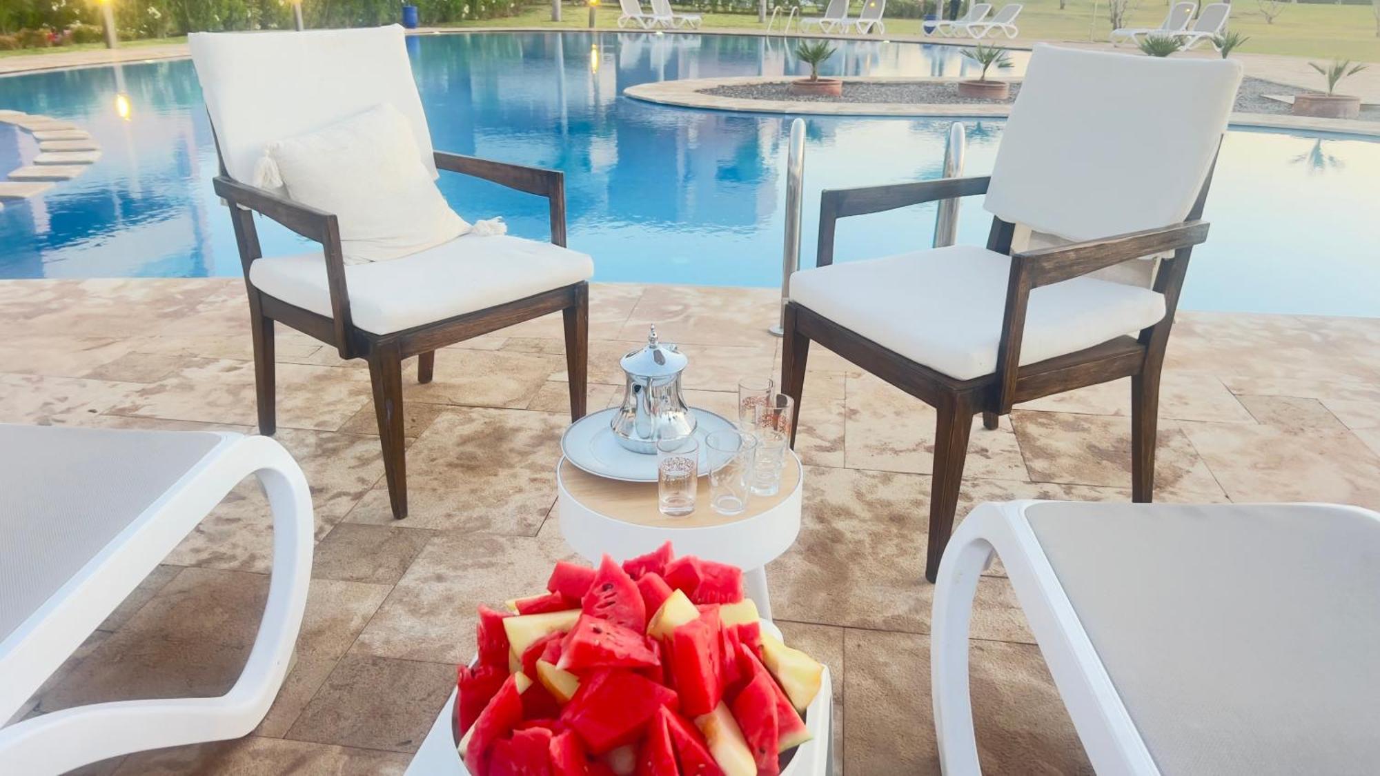 Appartement De Luxe Avec Jardin Vue Sur La Piscine Golf Securise 24H Sur 24 A 5 Minutes De L Aeroport Μαρακές Εξωτερικό φωτογραφία
